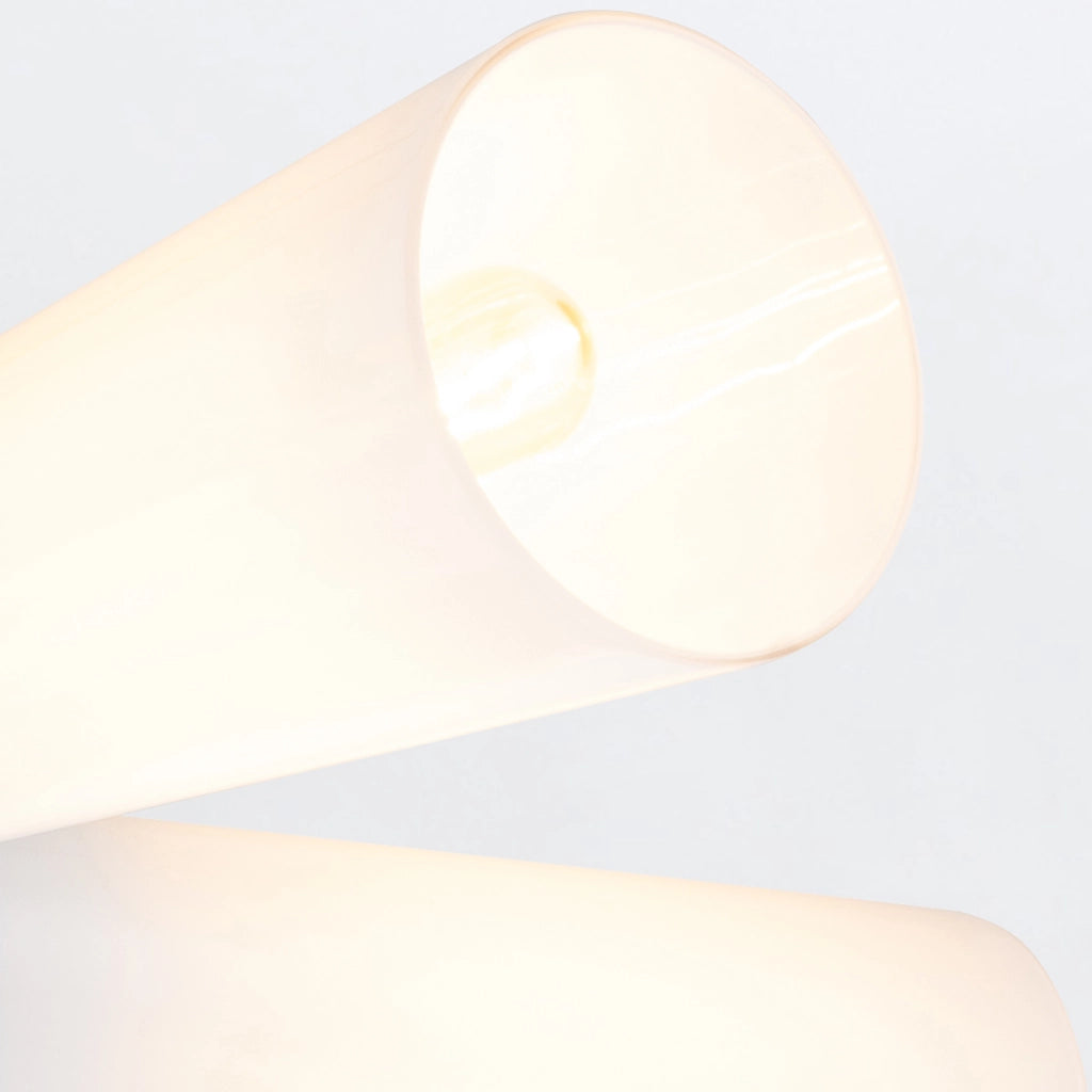 Plafoniera Art Déco Kristy oro opalina 4 luci E27 Elstead