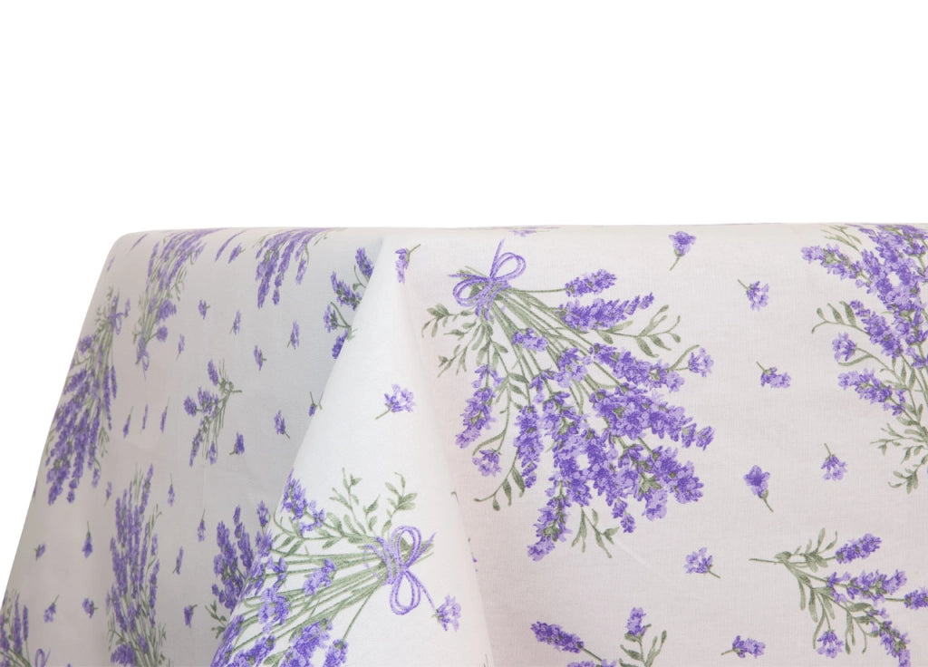 Tovaglia Cucina Copritavolo 100% Cotone Made In Italy Disegno Lavanda RP - 140x140 - Lavanda