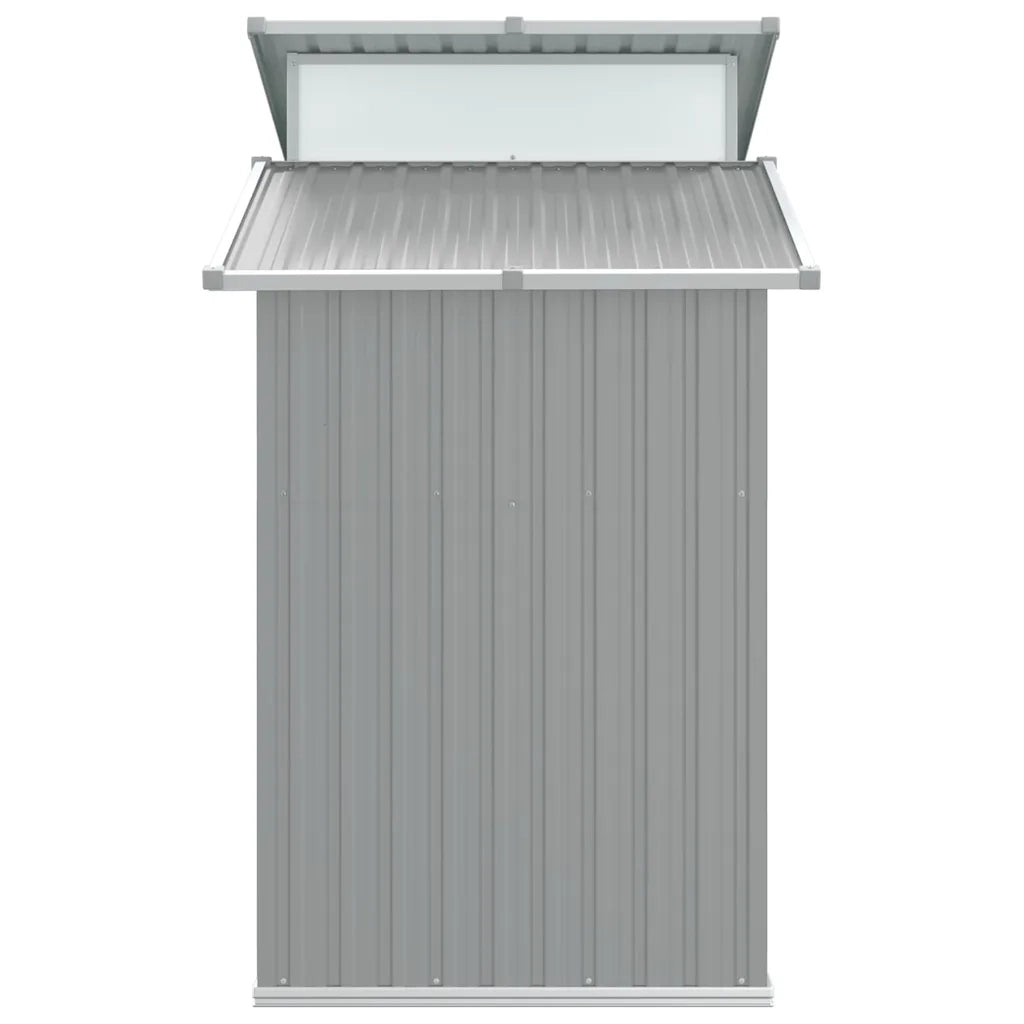 Capanno da Giardino Grigio 270x130x208,5 cm Acciaio Zincato 316243