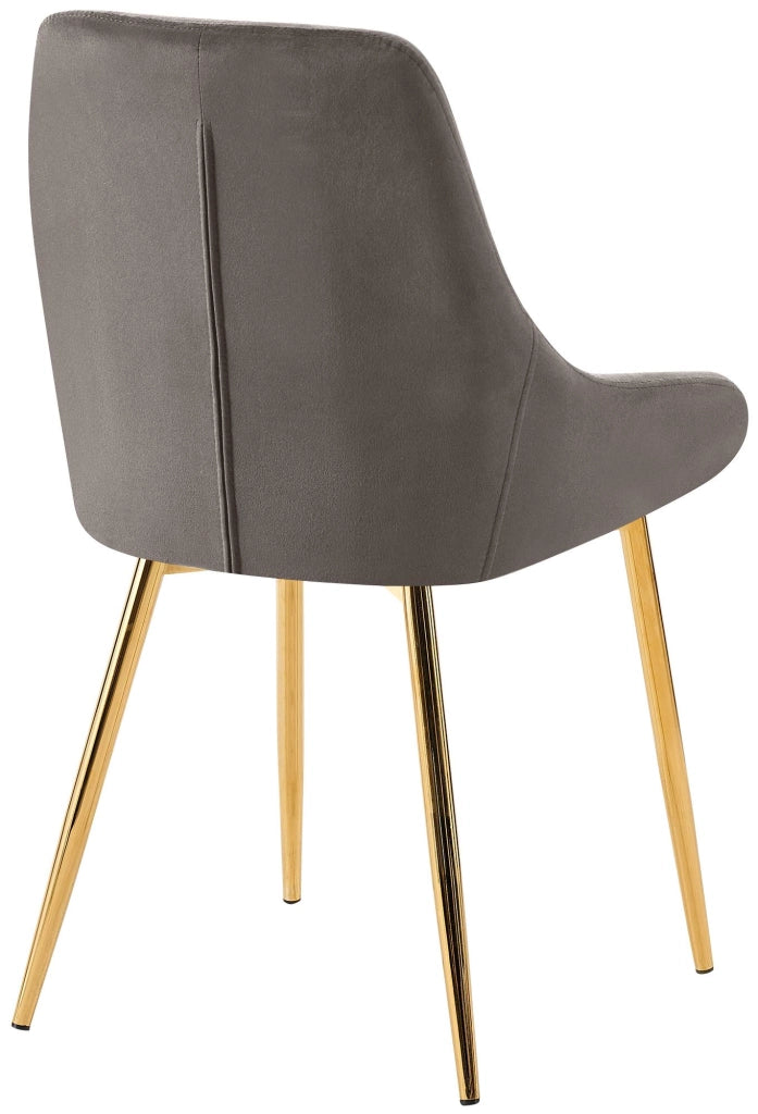 Set di 2 sedie da pranzo Elmira velluto oro 8