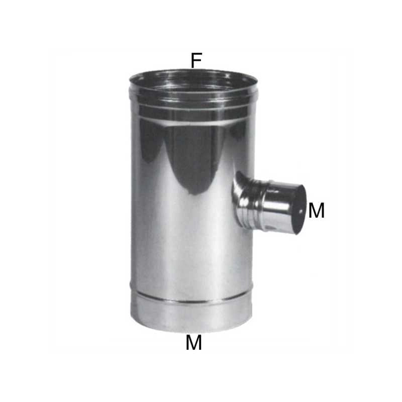 Gomito T Inox 12 Laterale 8 m Maral