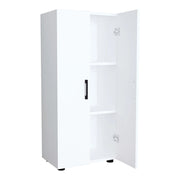Mobiletto in stile senza tempo scaffale per ufficio mobile contenitore con 2 ante 108 x 49 x 32 cm bianco 03_0008942