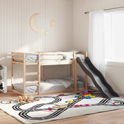 Letto a Castello Scivolo e Scala 90x190 cm Legno Massello Pino