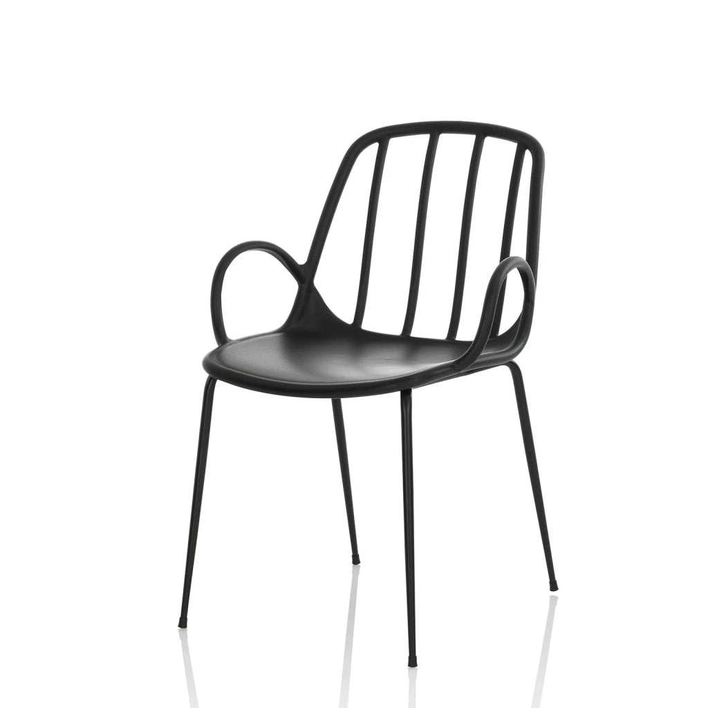 Set 4 Sedie ROS nero