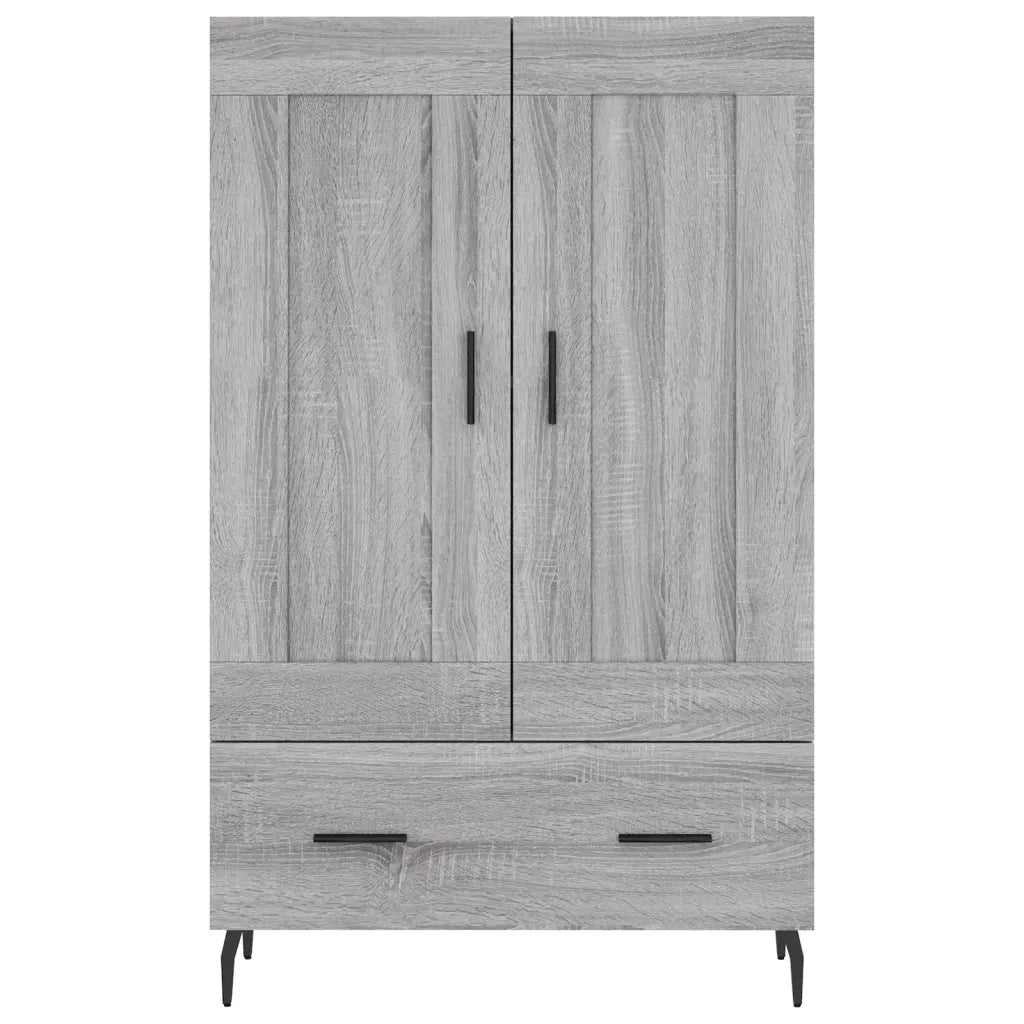 Credenza-Buffet-Armadio da cucina Grigio Sonoma 69,5x31x115 cm in Legno Multistrato 524619