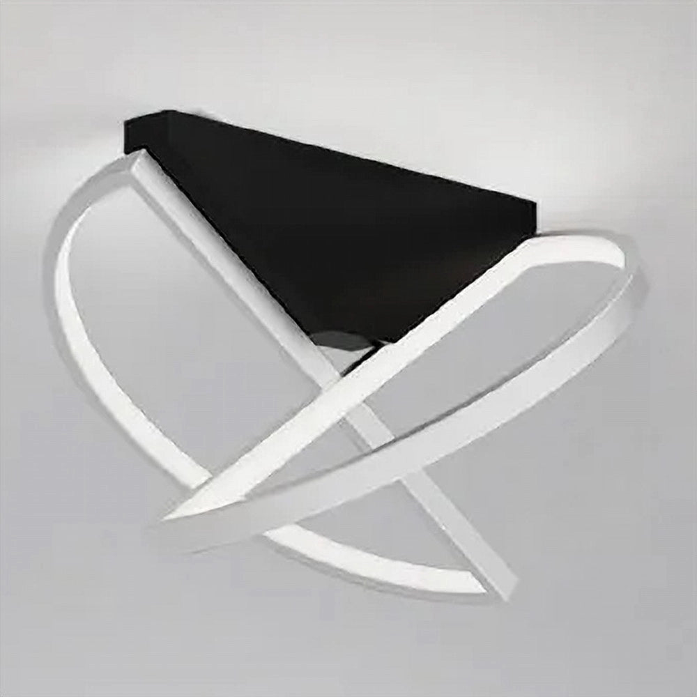 Trade Shop - Plafoniera Led 44w Bianco Lampadario Da Soffitto Design Moderno Luce Fredda 50414 -