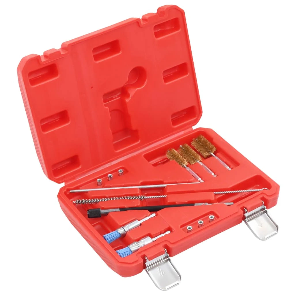 Kit di pulizia degli iniettori da 14 pezzi strumento di riparazione e pulizia della sede degli iniettori diesel per auto veicoli e officine (02_0004246)
