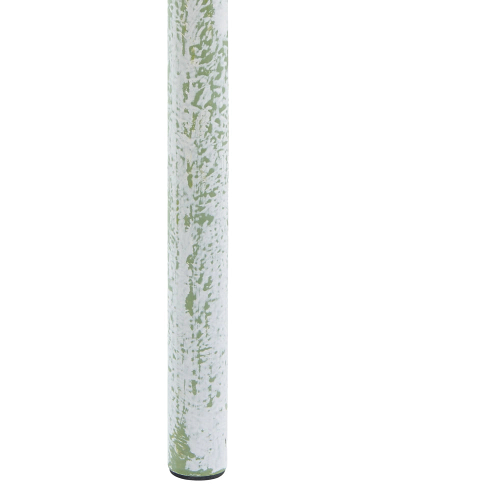 Portavaso Portapiante da Interno in Ferro Verde Menta 35 x 35 x 58 cm Stile Rustico Effetto Vissuto