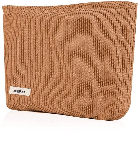 Borse da trucco personalizzabili - multifunzionali - borse da toeletta in pelle marrone