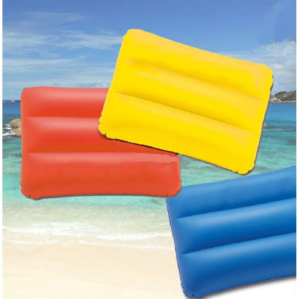 Trade Shop - Cuscino Gonfiabile Poggiatesta Viaggio Da Mare Spiaggia Picnic Campeggio -