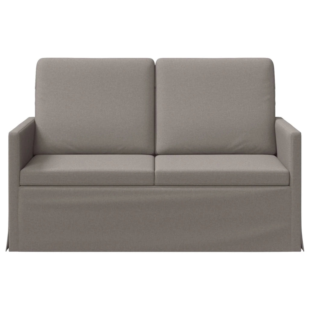 Divano a 2 posti Tortora 130 x 81 x 82 cm Tessuto 42041046