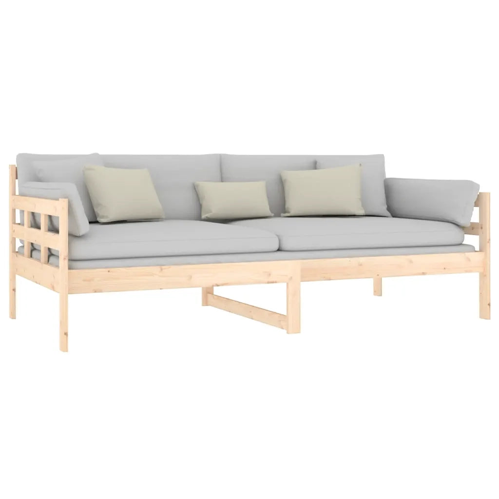 Letto singolo | Letto per adulti | Dormeuse in Legno Massello di Pino 90x190 cm