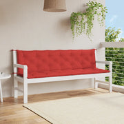 Cuscini per Panca 2 pz Rossi 200x50x7 cm in Tessuto Oxford 315046