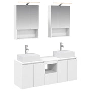 Set di Armadi da Bagno 5 pcs Bianco Legno ingegnerizzato 3406399