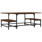 Tavolino salotto | Tavolino da caff¨¨ | Tavolino da Soggiorno Rovere Marrone 100x50,5x40cm Legno Multistrato