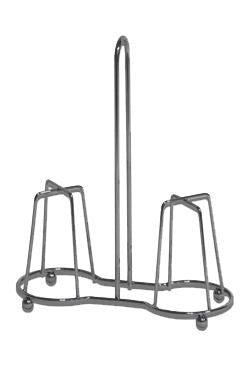 Portabicchieri da Tavola Slim in Metallo Cromato 2 Posti Artex