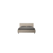 Letto imbottito Matrimoniale 160x210 cm Adele - Con rete,Microfibra,Sabbia