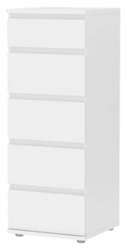 KIT CASSETTIERA CASSETTONE 5 CASSETTI NOVA CM. 40X40X105H BIANCO O ROVERE