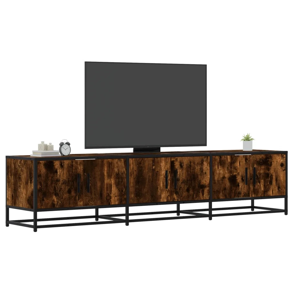 Mobile Porta TV Rovere Fumo 180x35x41 cm in Truciolato 3300787