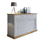 Madia Lupara, Credenza 2 Cassetti, 138x50x95h cm Bianco