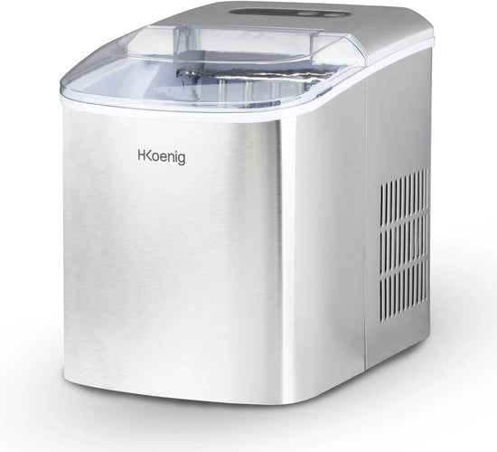Fabbricatore di cubetti di ghiaccio - Macchina per ghiaccio - 2.1L - Portatile - Con colino per ghiaccio - 12KG di ghiaccio in 24 ore