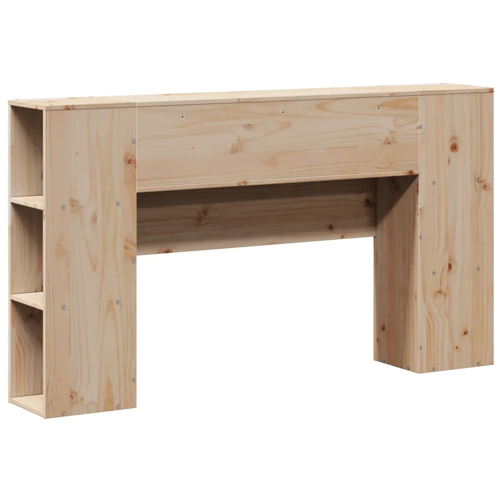 Testiera con Ripiani 150 cm in Legno Massello di Pino