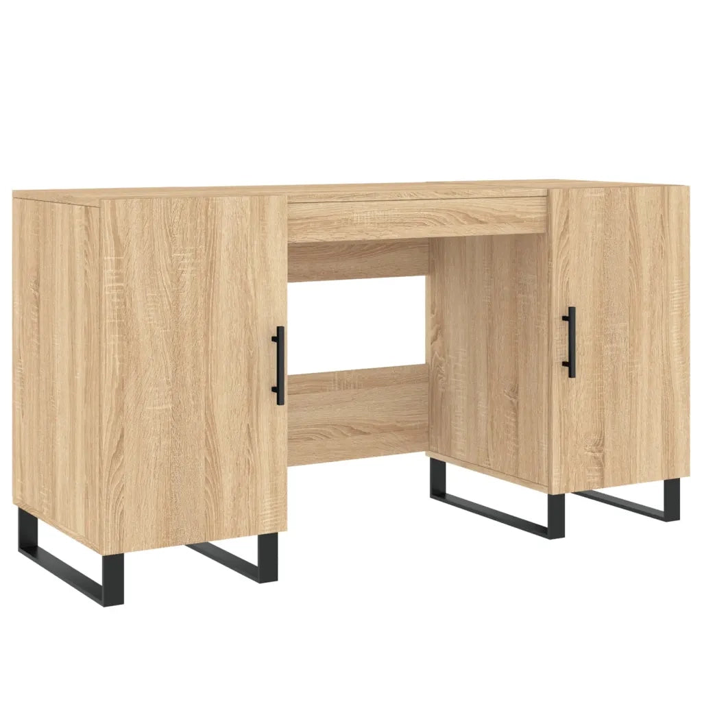 Scrivania Rovere Sonoma 140x50x75 cm in Legno Multistrato 829575