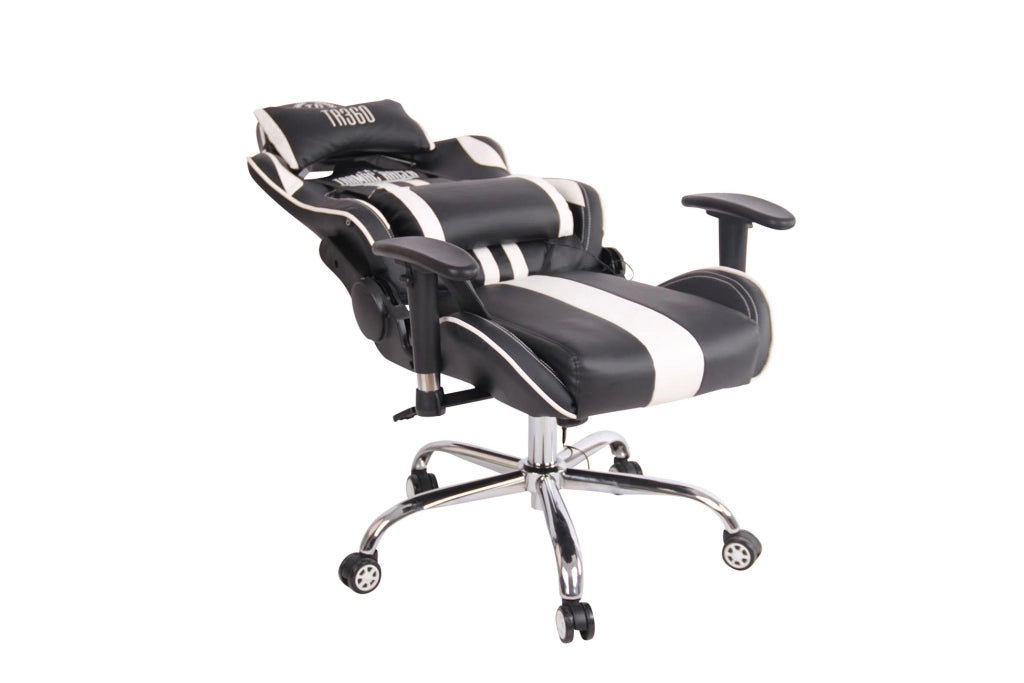 Sedia Ufficio Massaggiante Limit XM In Similpelle bianco/nero