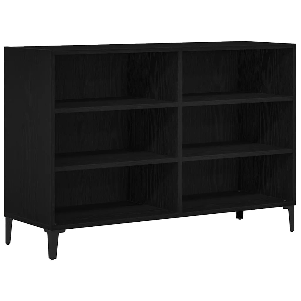 Credenza Rovere Nero 103,5 x 35 x 70 cm Legno multistrato 862591