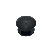 Pomolo fisso per porta SAGUATTI 873/80QB in alluminio nero lucido