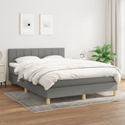 Giroletto a Molle con Materasso Grigio Scuro 140x200cm Tessutocod mxl 75561