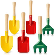 Kit di attrezzi per giardinaggio mini - attrezzi per piante con mannaia/troccolatore/forbici - compatto per balcone/terrazzo - aiuti per giardinaggio - 6 pezzi - attrezzi per piante