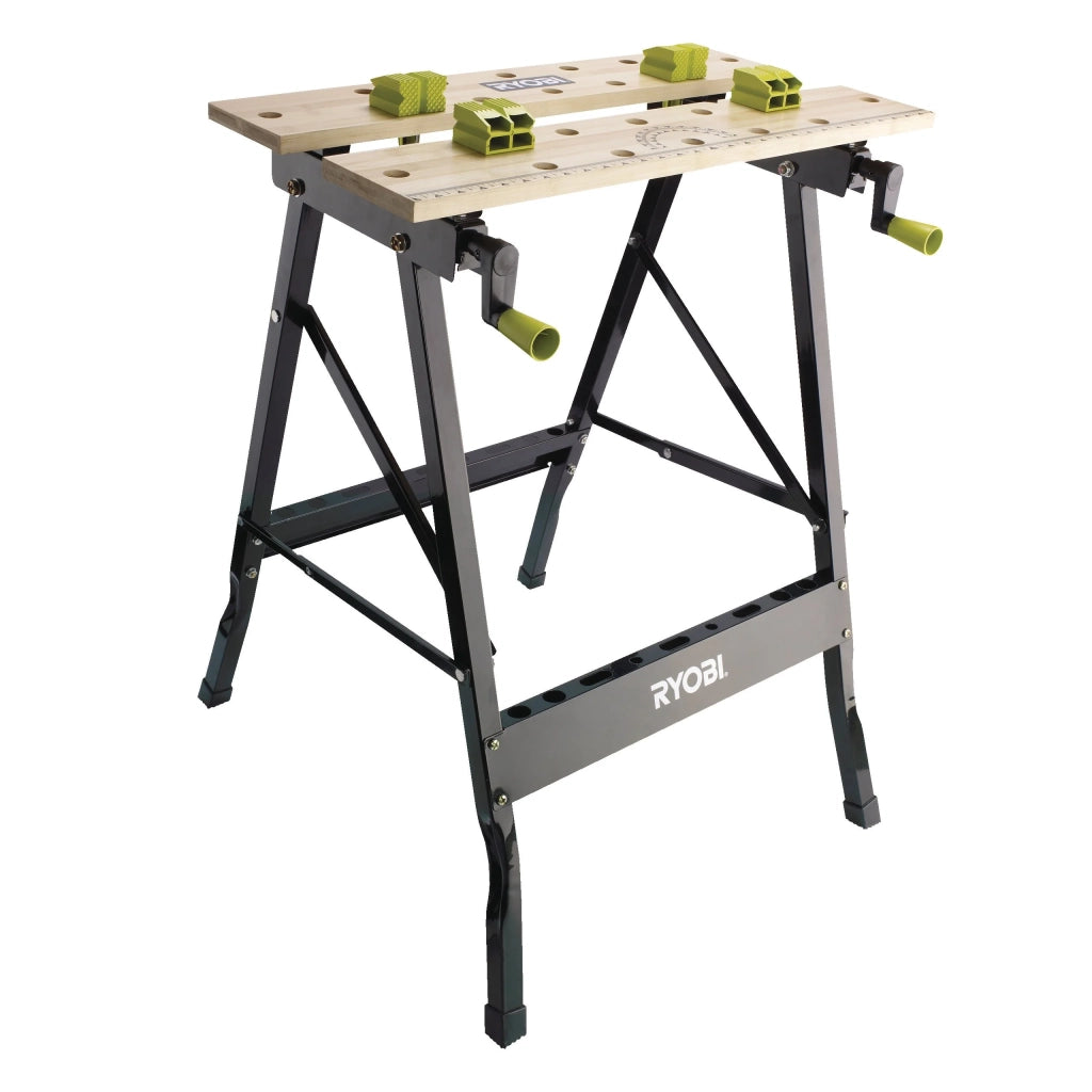 PIANO DA LAVORO PIEGHEVOLE 'RWB01' RYOBI mm 605x120x180 - Portata 100 Kg - RYOBI