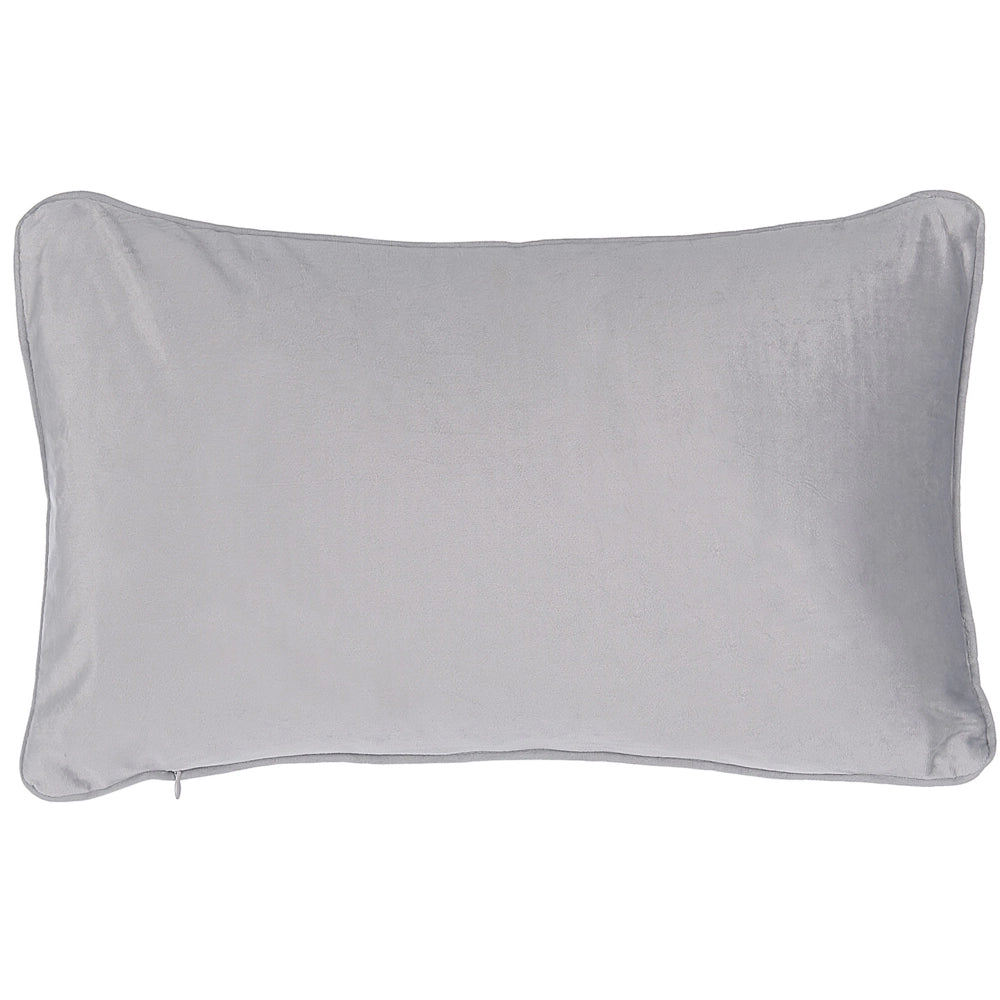 Set di 2 Cuscini decorativi motivo Grigio Rettangolare 30 x 50 cm Accessori decorativi moderni Tradizionali