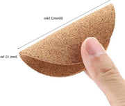 Set di 50 Coppe in Legno di Hout per Tavola e Decorazione, Resistenti al Calore, con Tappetino in Kurk
