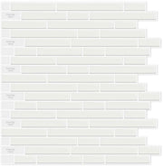 Pavimenti da parete autoadesivi, 30 x 30 cm, 10 pezzi, autoadesivi per pavimenti da parete, pavimenti da parete autoadesivi per bagno, bianchi