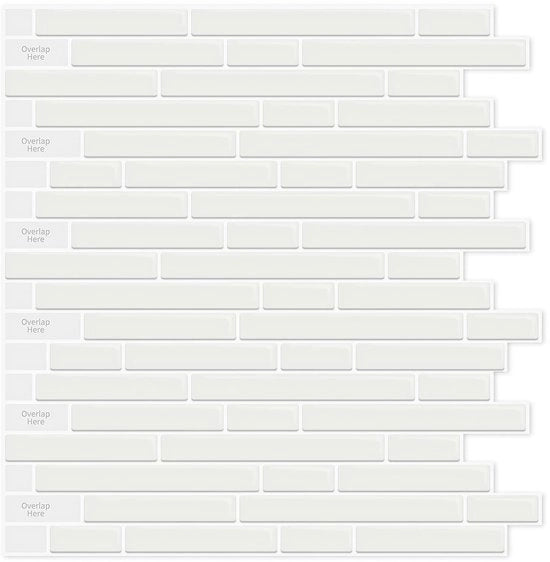 Pavimenti da parete autoadesivi, 30 x 30 cm, 10 pezzi, autoadesivi per pavimenti da parete, pavimenti da parete autoadesivi per bagno, bianchi