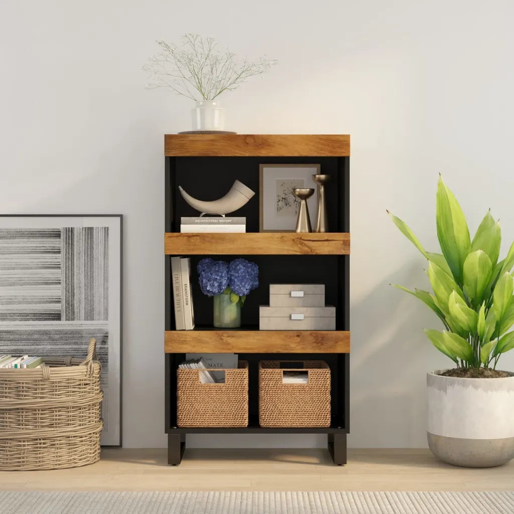 Credenza | Madia | Buffet da pranzo | Armadio da pranzo 60x33x107 cm in Legno Massello di Mango