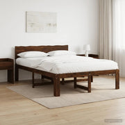 Letto matrimoniale con testiera ROSTOCK Marrone Scuro 903446