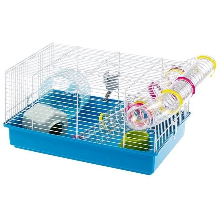 Gabbia - FERPLAST - PAULA TUBE LINE - 46 x 29,5 x 24,5 cm - Blu