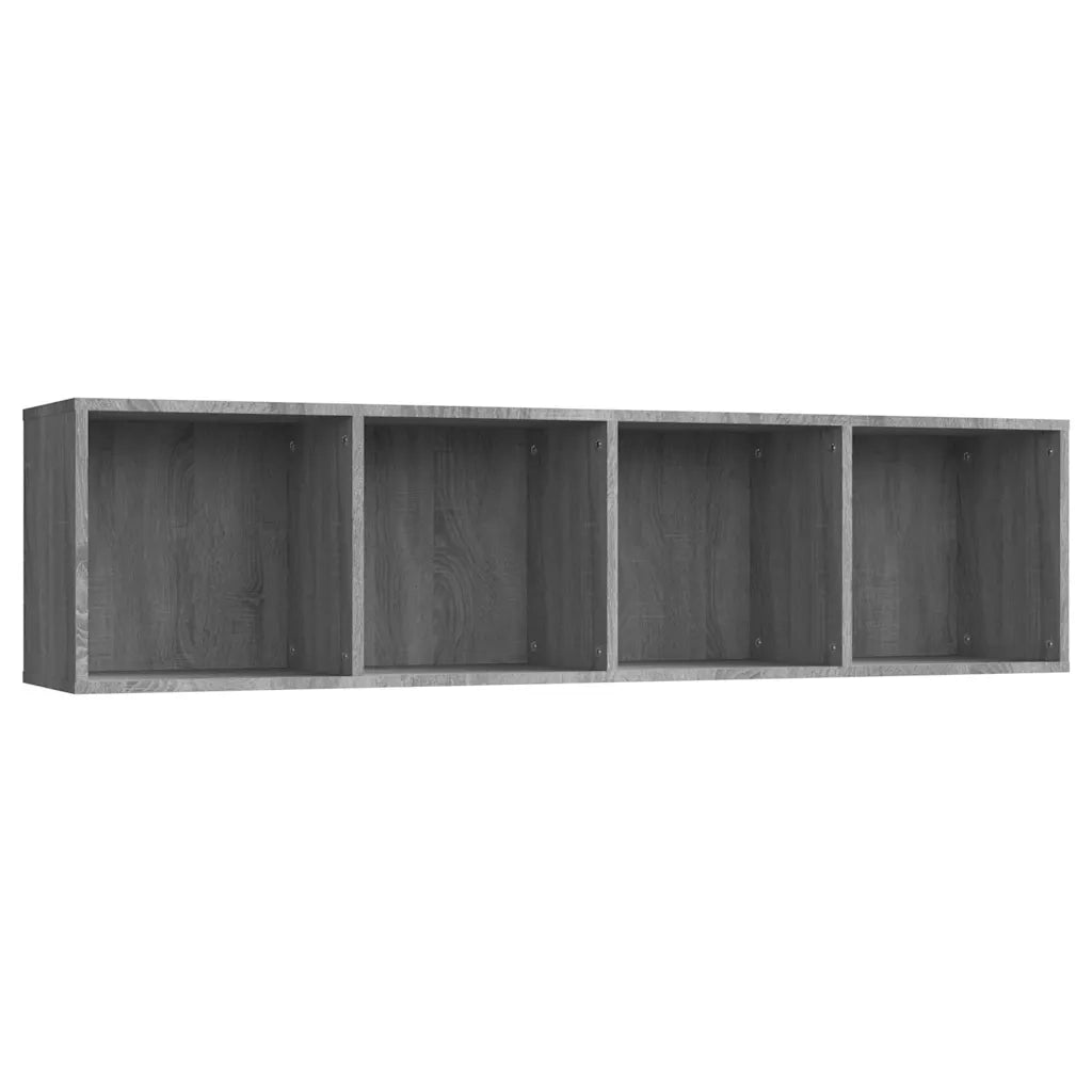 Libreria-Mobile TV Grigio Sonoma 143x30x36 cm Legno Multistrato