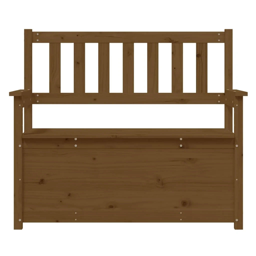 Panca 112,5 x 51,5 x 96,5 cm legno di pino massello marrone miele 02_0010519