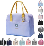 Borsa da picnic, borsa da pranzo riutilizzabile, borsa da pranzo impermeabile, borsa da pranzo pieghevole per donne, uomini, bambini e studenti, viaggi, picnic, scuola (blu scuro)