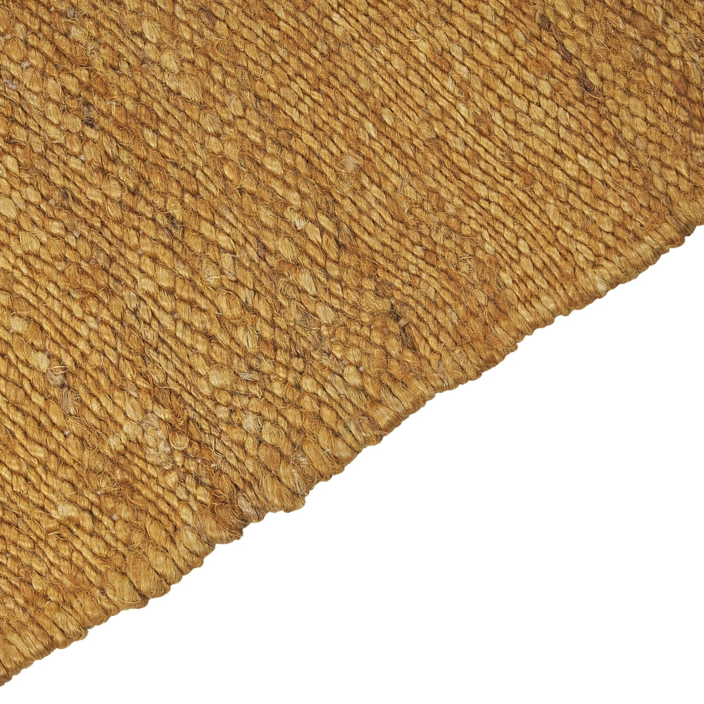 Tappeto in juta senape 80 x 150 cm tessuto a mano con frange stile boho per la sala della camera da letto