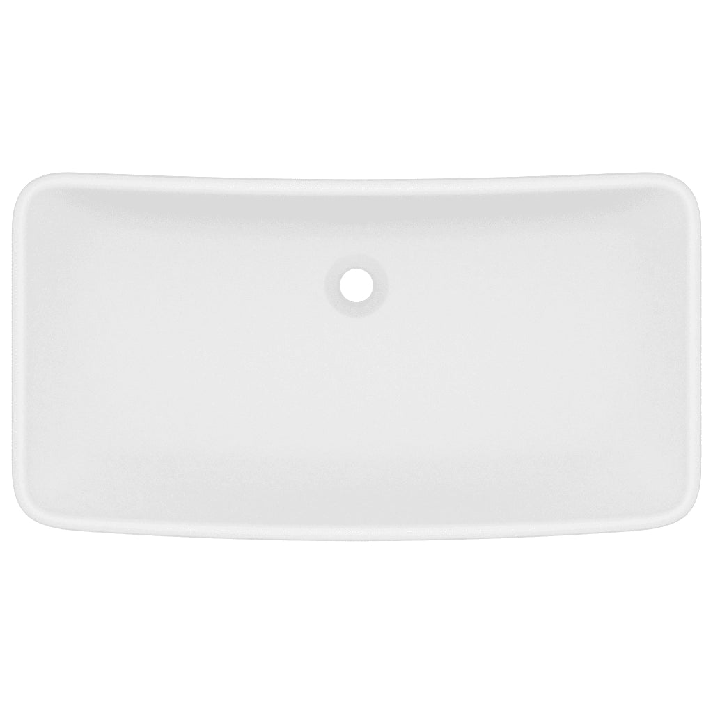 Lavandino Luxury Rettangolare Bianco Opaco 71x38cm Ceramica CFW4784710