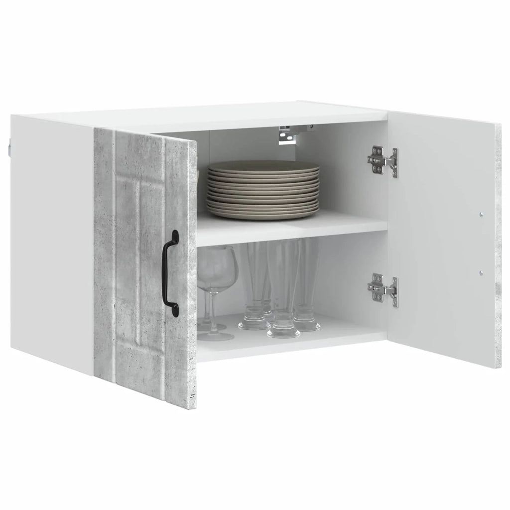 Armadi a pareti per cucina con porta Lucca 2 pcs Grigio Cemento 884921