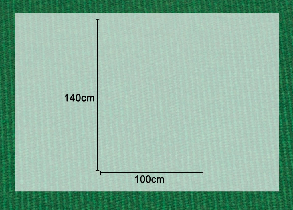 Mollettone Copritavolo Gommato Antiscivolo Protezione Tavolo Colore Verde - 100x140 - Verde