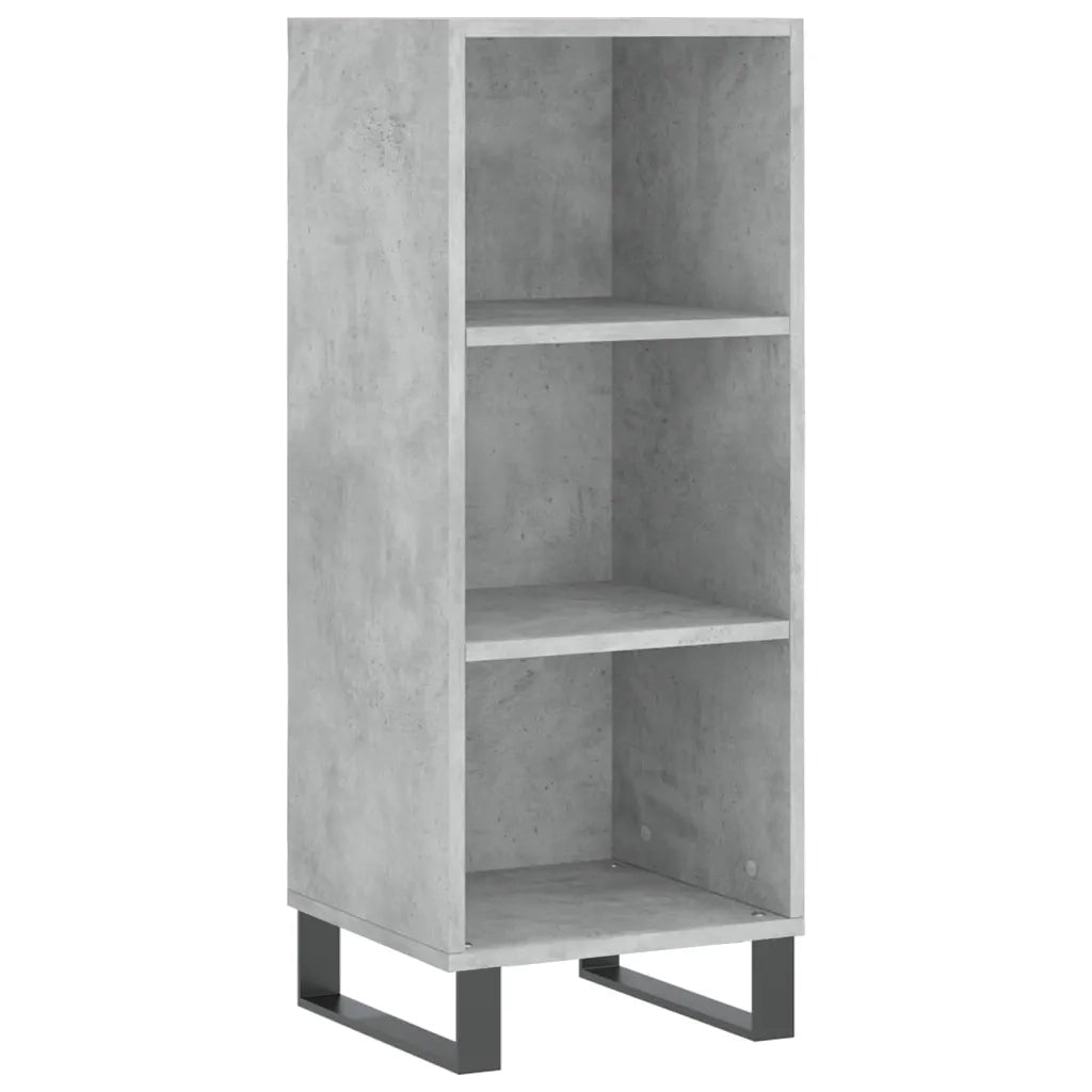 Credenza-Buffet-Armadio da cucina Grigio Cemento 34,5x32,5x90 cm in Legno Multistrato 522305