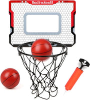 Cesto da pallacanestro per bambini e adulti - cesto da pallacanestro per porta con 2 palle - giocattolo da pallacanestro per bambini ragazzi 3-12 anni