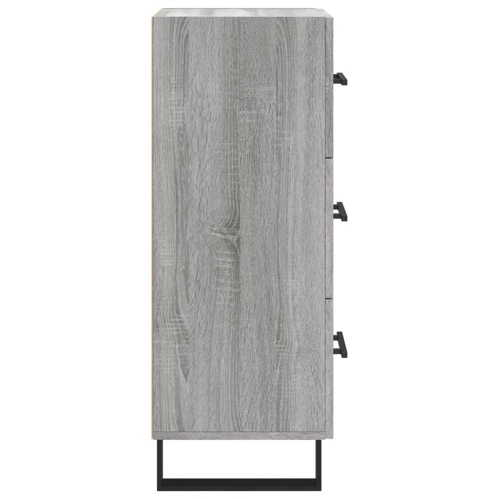 Credenza-Buffet-Armadio da cucina Grigio Sonoma 34,5x34x90 cm in Legno Multistrato 342218